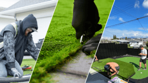 Turf Installation with Premium Grass Blades